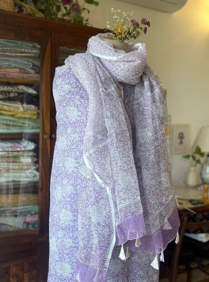 Kalaa : HandBlock Pure Cotton Kota by Kota Salwars with lining by Ikhtirah