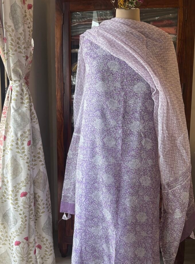 Kalaa : HandBlock Pure Cotton Kota by Kota Salwars with lining by Ikhtirah