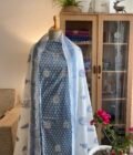 Sooti | کپاس |  सूती : Pure Cotton Salwar Kameez by Ikhtirah (Blue) - Image 8