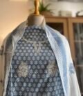 Sooti | کپاس |  सूती : Pure Cotton Salwar Kameez by Ikhtirah (Blue) - Image 2