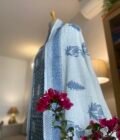 Sooti | کپاس |  सूती : Pure Cotton Salwar Kameez by Ikhtirah (Blue) - Image 10
