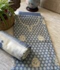 Sooti | کپاس |  सूती : Pure Cotton Salwar Kameez by Ikhtirah (Blue) - Image 7