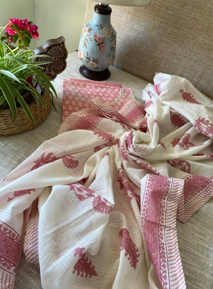 Sooti | کپاس | सूती : Pure Cotton Salwar Kameez by Ikhtirah (Pink)