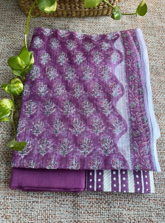 Kalaa : HandBlock Pure Cotton Kota by Kota Salwars with lining by Ikhtirah