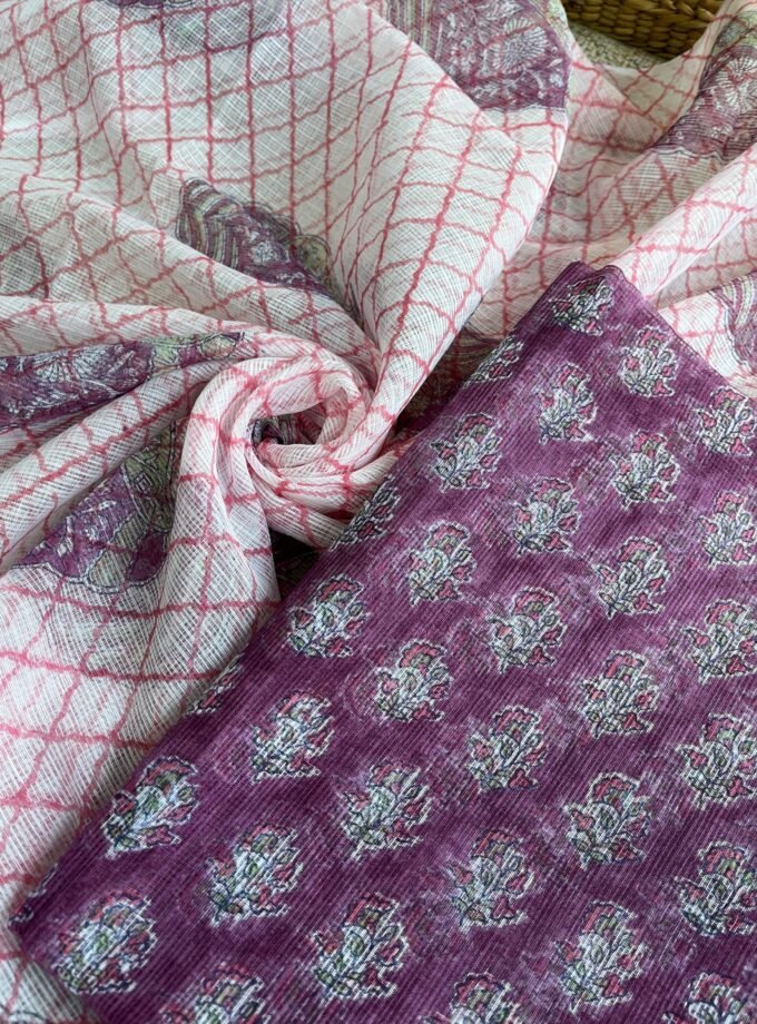 Kalaa : HandBlock Pure Cotton Kota by Kota Salwars with lining by Ikhtirah