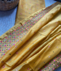 Raunak | راونک | रौनक : Embroidered Pure Chanderi Cotton Salwar (Earthy Yellow) - Image 7