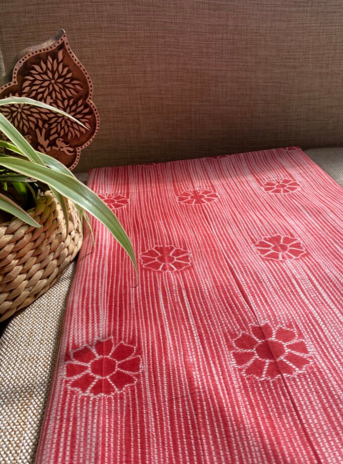 Nakshatra | حرفي | नक्षत्र : Mukaish worked Shibori on Maheshwari Silk Salwars