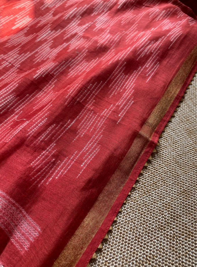 Nakshatra | حرفي | नक्षत्र : Mukaish worked Shibori on Maheshwari Silk Salwars