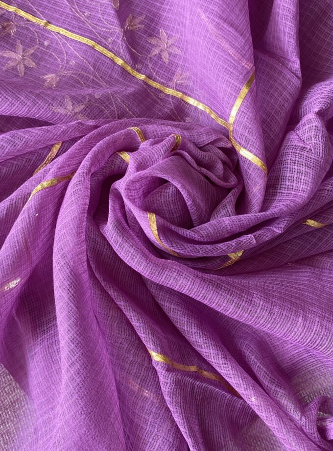 Nazam | ﻧَﻈﻢ | नज़्म : Handworked Pure Kota Salwar (Lavender) by Ikhtirah