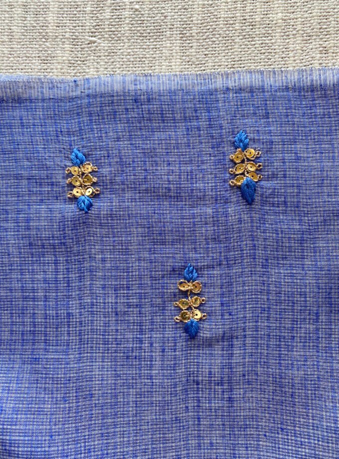 Nazam | ﻧَﻈﻢ | नज़्म : Handworked Pure Kota Salwar (Blue)
