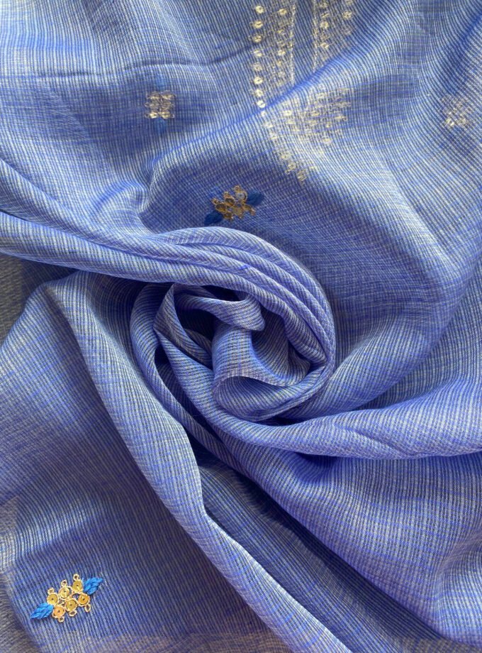 Nazam | ﻧَﻈﻢ | नज़्म : Handworked Pure Kota Salwar (Blue)