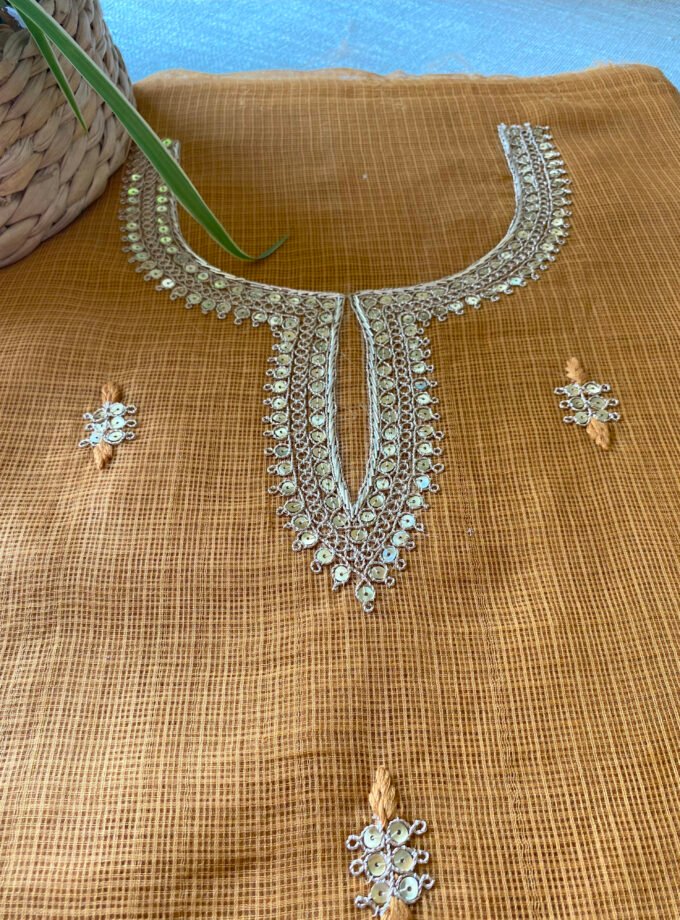 Nazam | ﻧَﻈﻢ | नज़्म : Handworked Kota Salwar (Camel) by Ikhtirah