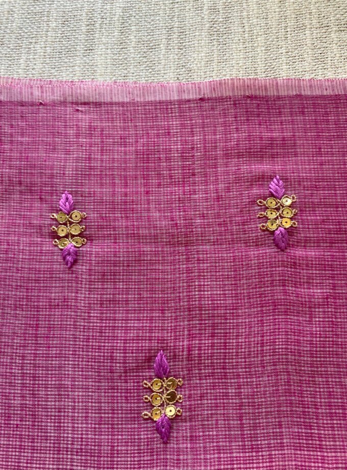 Nazam | ﻧَﻈﻢ | नज़्म : Handworked Pure Kota Salwar (Lilac) by Ikhtirah