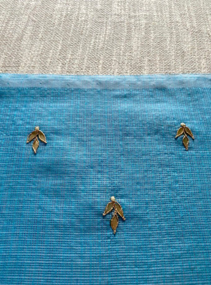 Nazam | ﻧَﻈﻢ | नज़्म : Handworked Kota Salwar (Firozi)