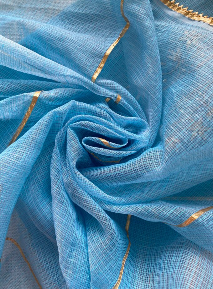 Nazam | ﻧَﻈﻢ | नज़्म : Handworked Kota Salwar (Firozi)