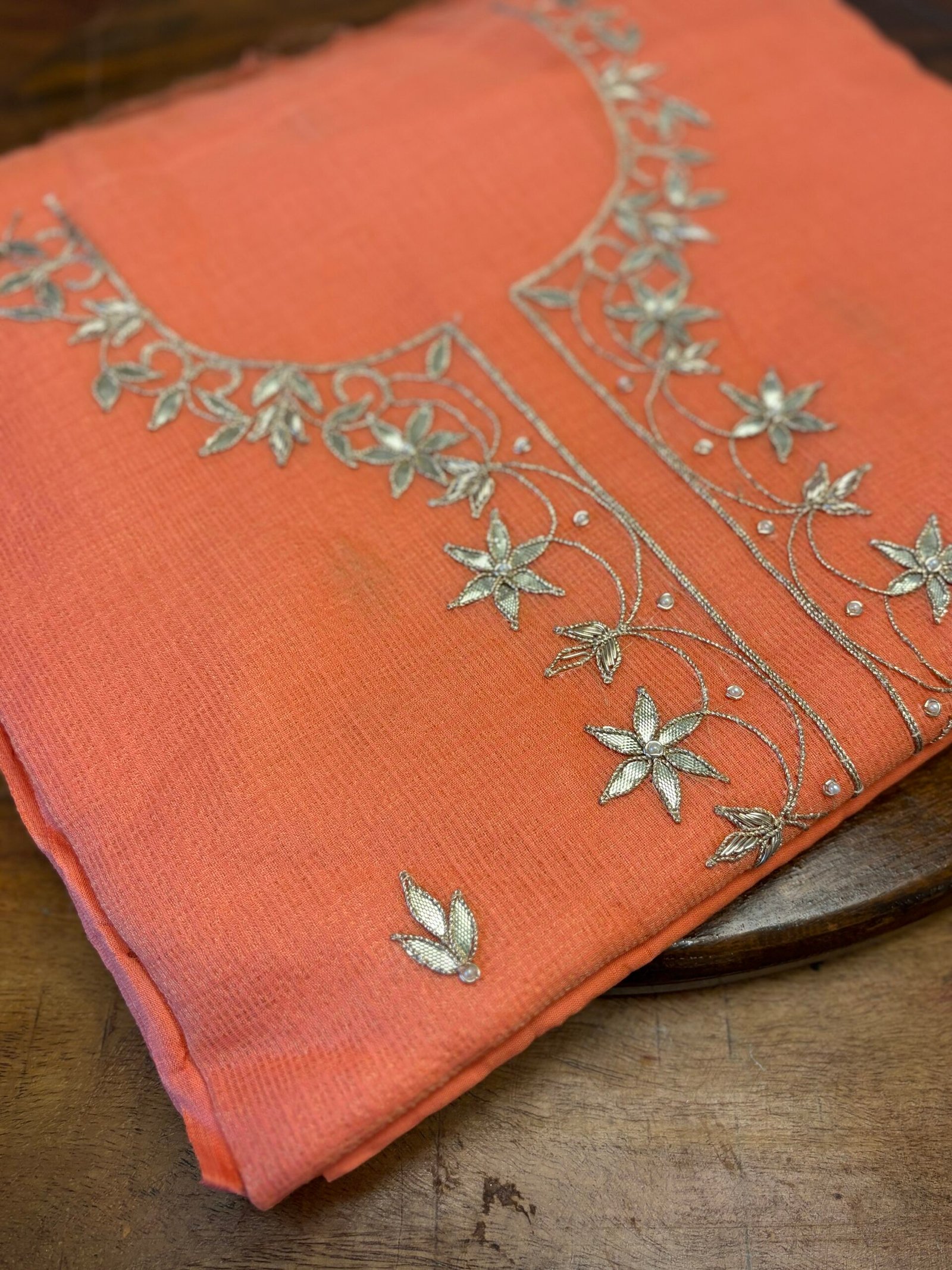 Handworked Gota Zardozi Kota Salwar - Image 2