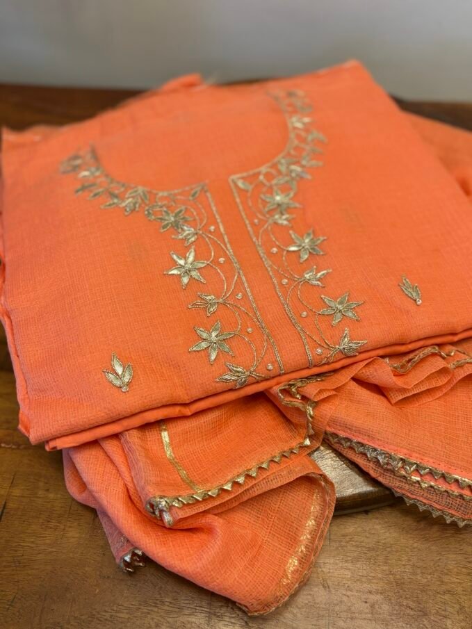 Handworked Gota Zardozi Kota Salwar