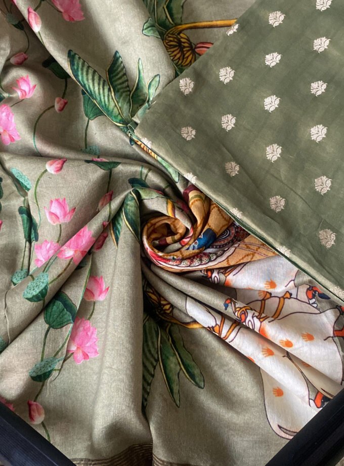 Manjul | منجول | मंजुल : Pure Chanderi Silk Salwar Kameez by Ikhtirah