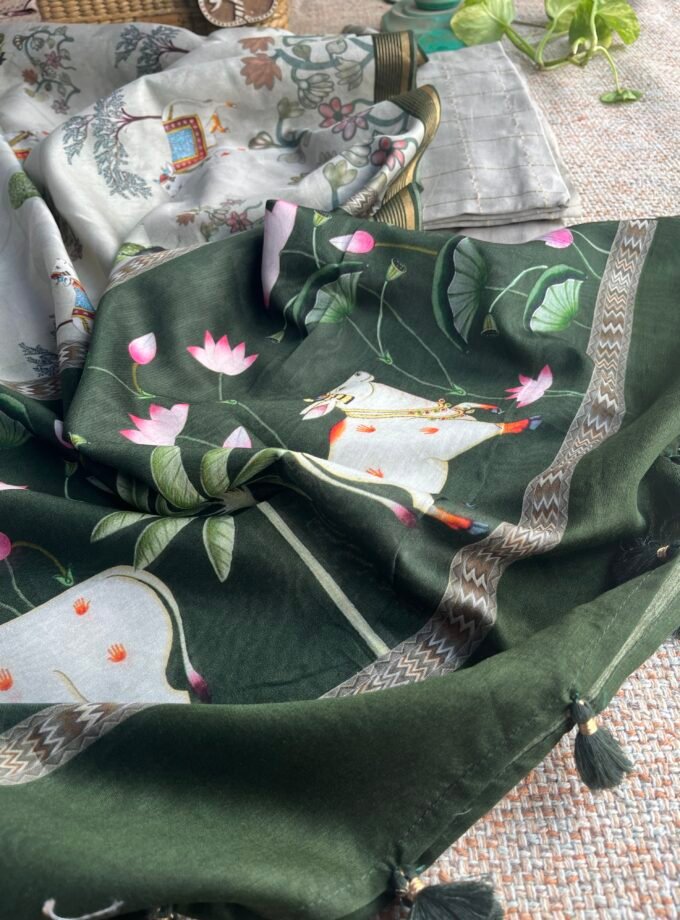 Manjul | منجول | मंजुल : Pure Chanderi Silk Salwar Kameez by Ikhtirah