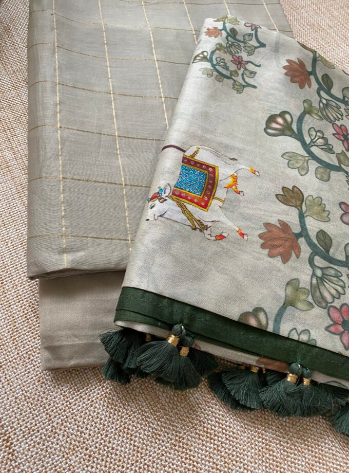 Manjul | منجول | मंजुल : Pure Chanderi Silk Salwar Kameez by Ikhtirah