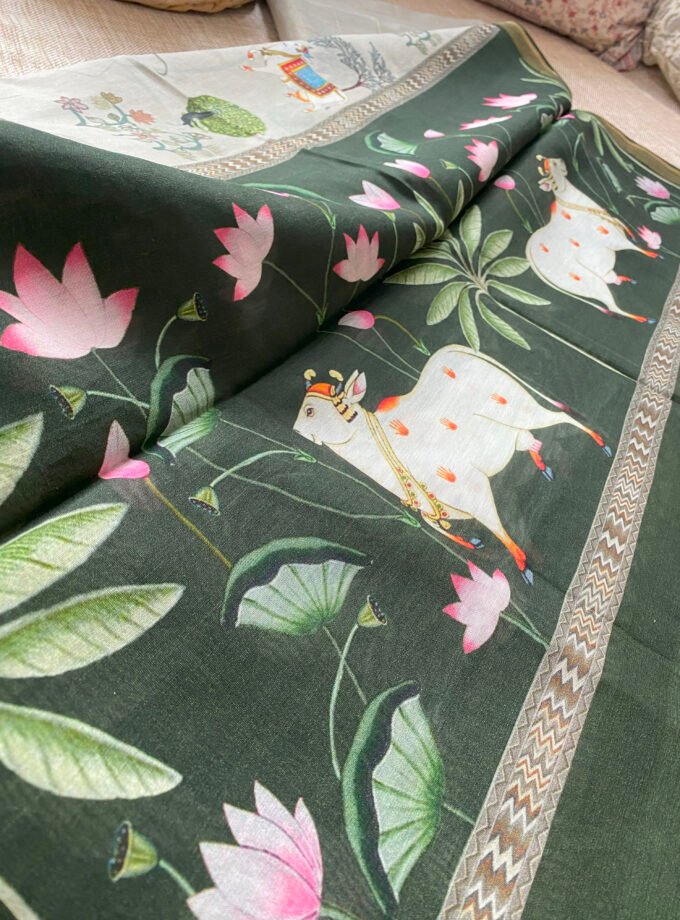 Manjul | منجول | मंजुल : Pure Chanderi Silk Salwar Kameez by Ikhtirah