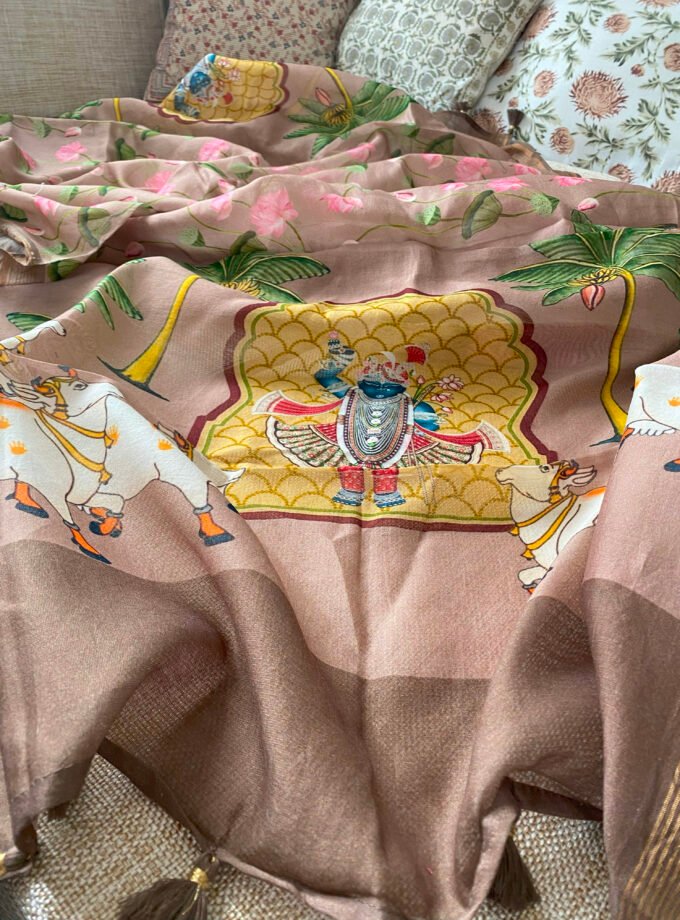 Manjul | منجول | मंजुल : Pure Chanderi Silk Salwar Kameez by Ikhtirah