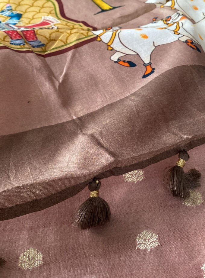 Manjul | منجول | मंजुल : Pure Chanderi Silk Salwar Kameez by Ikhtirah