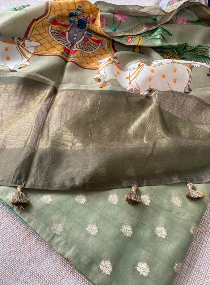 Manjul | منجول | मंजुल : Pure Chanderi Silk Salwar Kameez by Ikhtirah