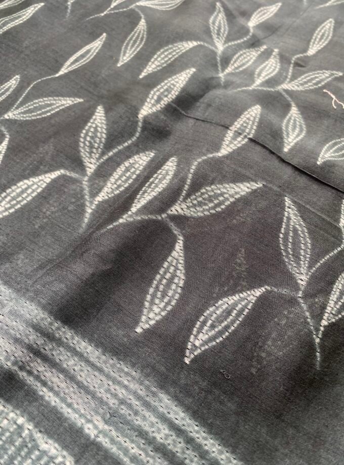 Nakshatra | حرفي | नक्षत्र : Mukaish worked Shibori on Maheshwari Silk Salwars