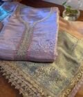 Utsav |  وليمة | उत्सव : Shimmery Tissue Salwar by Ikhtirah - Image 4