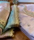 Utsav |  وليمة | उत्सव : Shimmery Tissue Salwar by Ikhtirah - Image 8