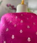 Manjul | منجول | मंजुल : Pure Chanderi Silk Salwars by Ikhtirah (Dark Rani Pink) - Image 2