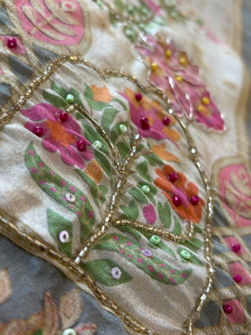 Breezy Shimmer Muslin Floral Salwar by Ikhtirah - Image 7