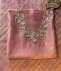 Noor | نور | नूर : Hand-Embroidered Zari Woven Tissue Salwars by Ikhtirah - Image 2