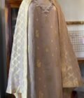 Noor | نور | नूर : Hand-Embroidered Zari Woven Tissue Salwars by Ikhtirah - Image 4