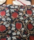 Kalaa :  Natural Dye HandBlock Pure Cotton - Pure Linen Kurta Dupatta by Ikhtirah - Image 3