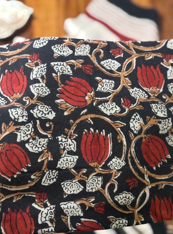 Kalaa : Natural Dye HandBlock Pure Cotton - Pure Linen Kurta Dupatta by Ikhtirah