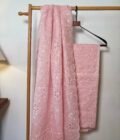 Sukoon | सुकून | سكون : Embroidered Pastel Cotton Checked Salwars by Ikhtirah (Pink) - Image 2
