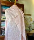 Sukoon | सुकून | سكون : Embroidered Pastel Cotton Checked Salwars by Ikhtirah (Pink)