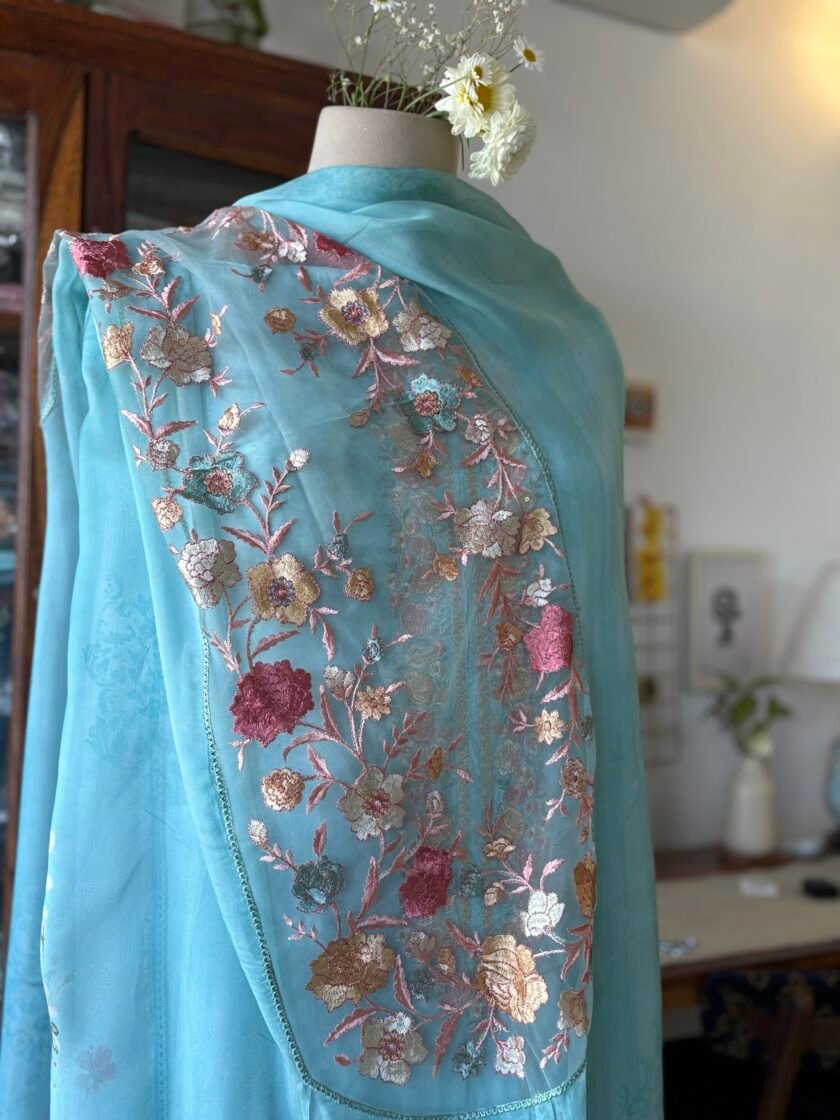 Breezy Pure Crepe Floral Salwars by Ikhtirah - Image 7