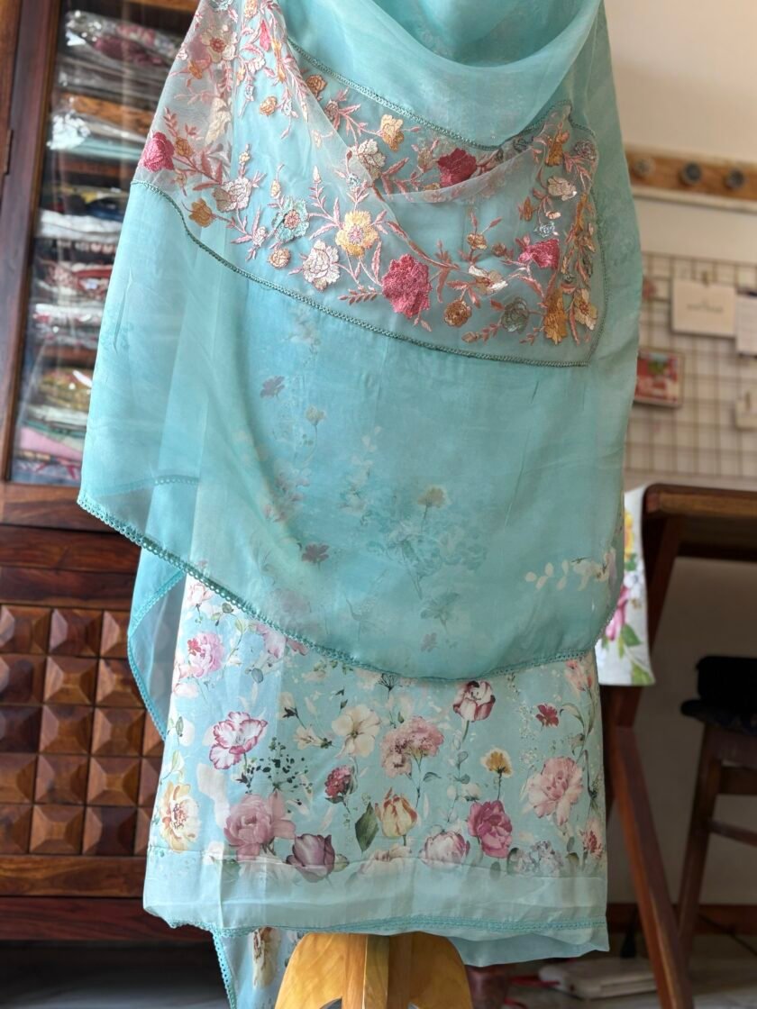 Breezy Pure Crepe Floral Salwars by Ikhtirah - Image 4