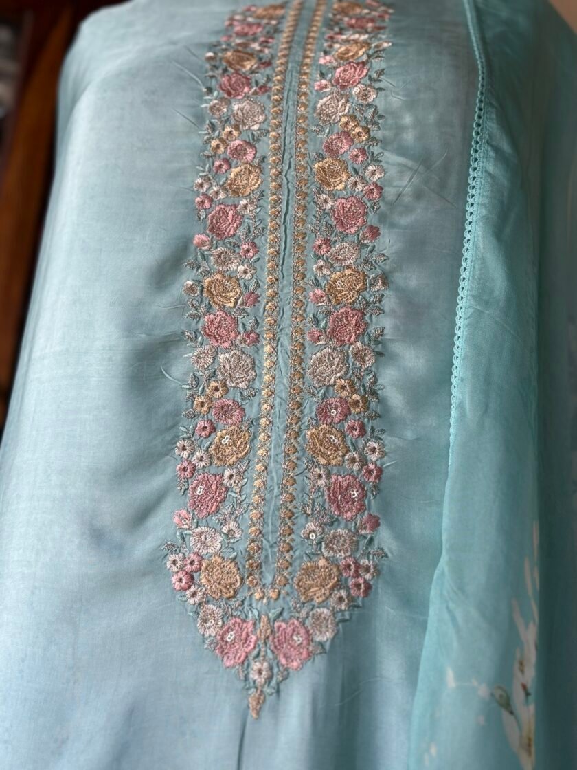 Breezy Pure Crepe Floral Salwars by Ikhtirah - Image 2