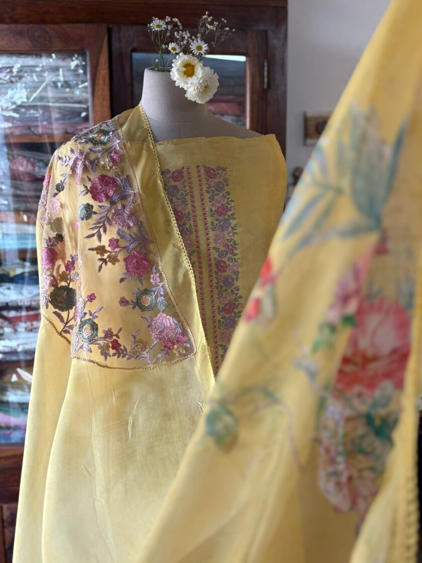 Breezy Pure Crepe Floral Salwars by Ikhtirah - Image 6