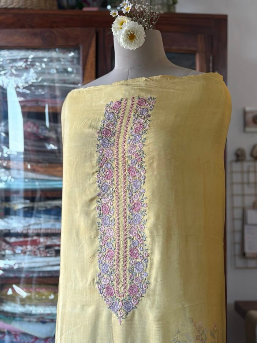 Breezy Pure Crepe Floral Salwars by Ikhtirah - Image 10