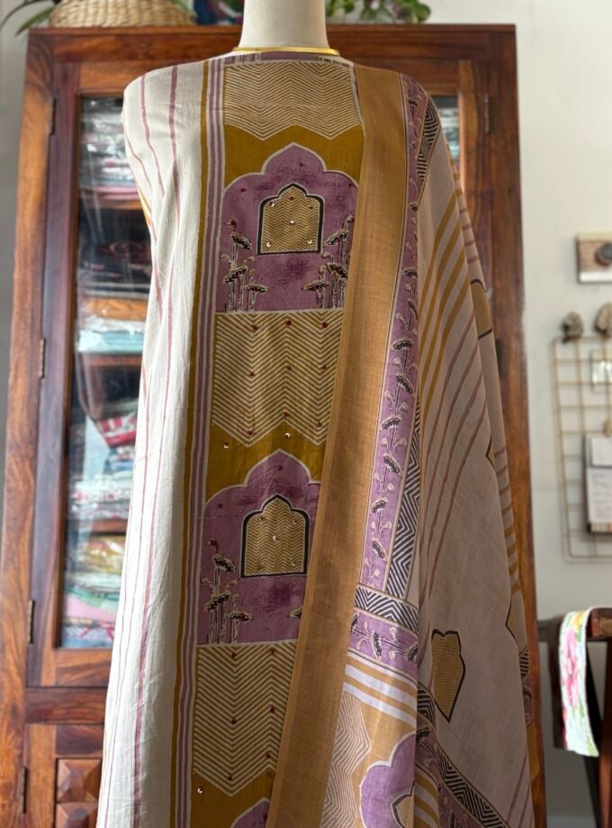 Hand Highlighted Pure Cotton Hand-blocked Salwars by Ikhtirah