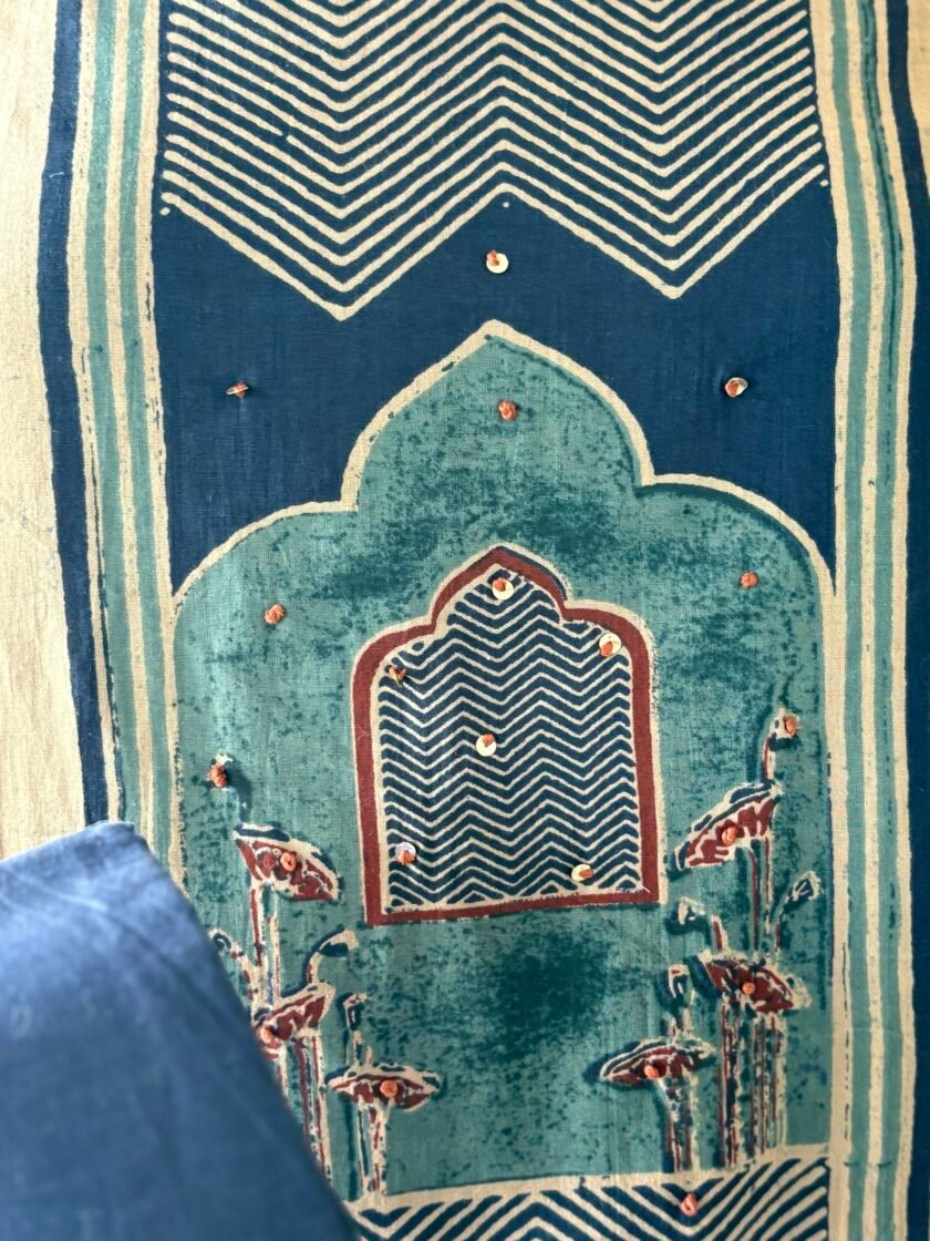 Hand Highlighted Pure Cotton Hand-blocked Salwars by Ikhtirah - Image 5