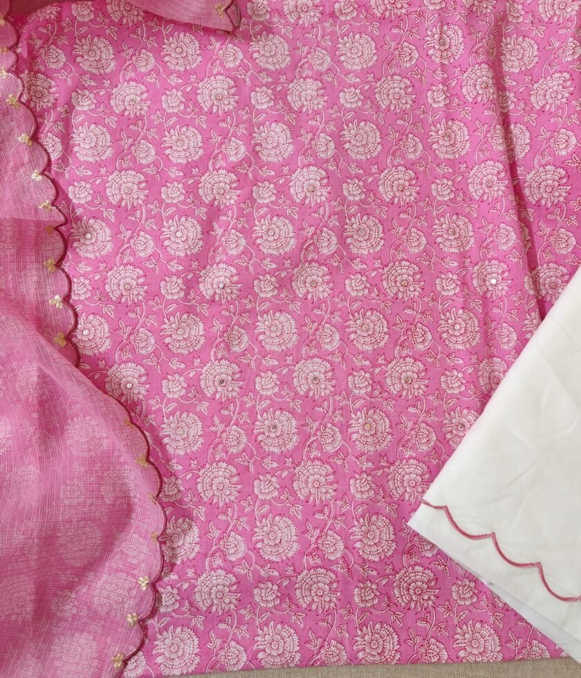 Kalaa :  Pure Cotton - Kota handworked Set by Ikhtirah - Image 4