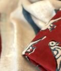 Kalaa :  Natural Dye HandBlock Pure Cotton - Pure Linen Kurta Dupatta by Ikhtirah - Image 4