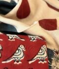 Kalaa :  Natural Dye HandBlock Pure Cotton - Pure Linen Kurta Dupatta by Ikhtirah - Image 3