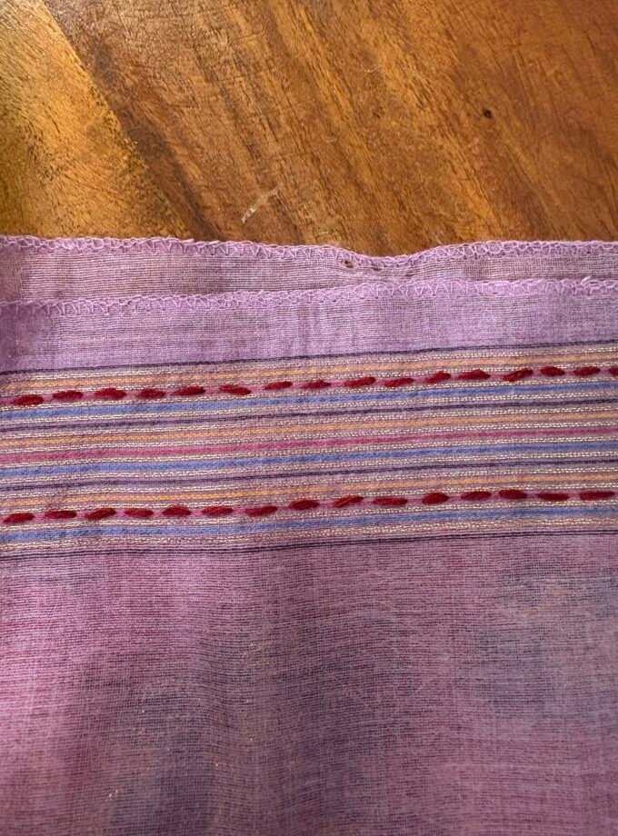 Hand Highlighted Chanderi Cotton Jaamdani Salwar Set by Ikhtirah